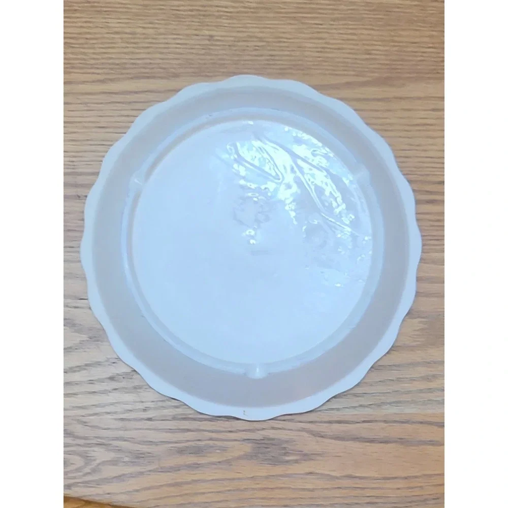 Vintage Ceramic Cherry Pie Plate Keeper Dish with Covered Lid